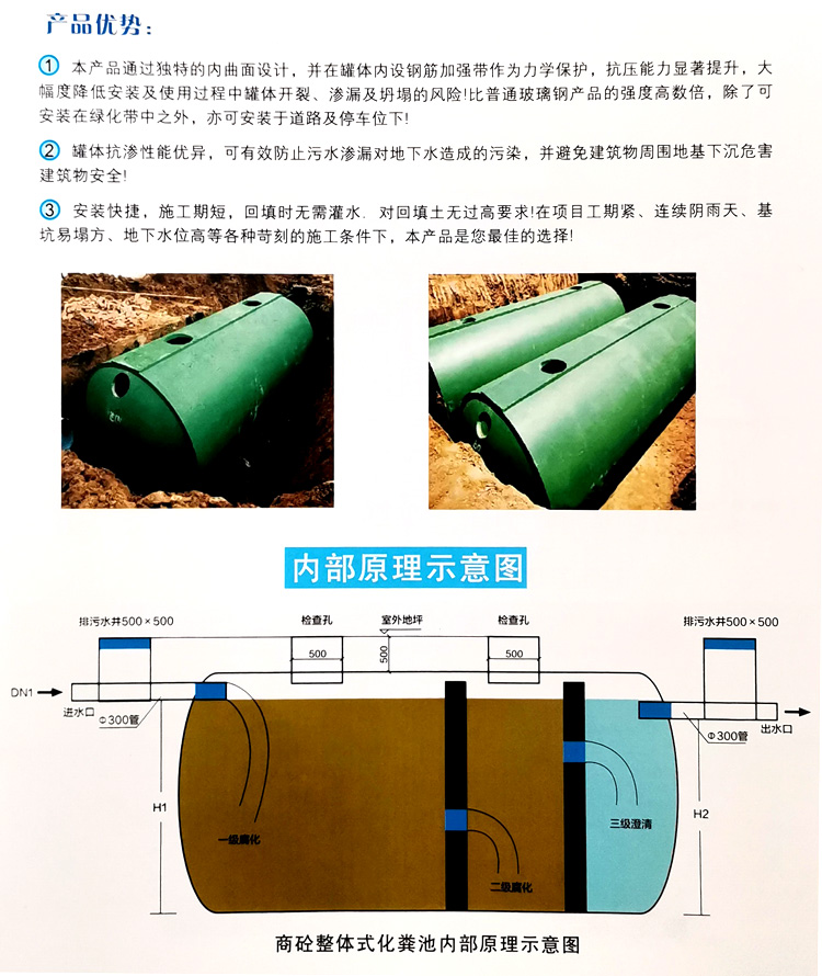 济源玻璃钢化粪池
